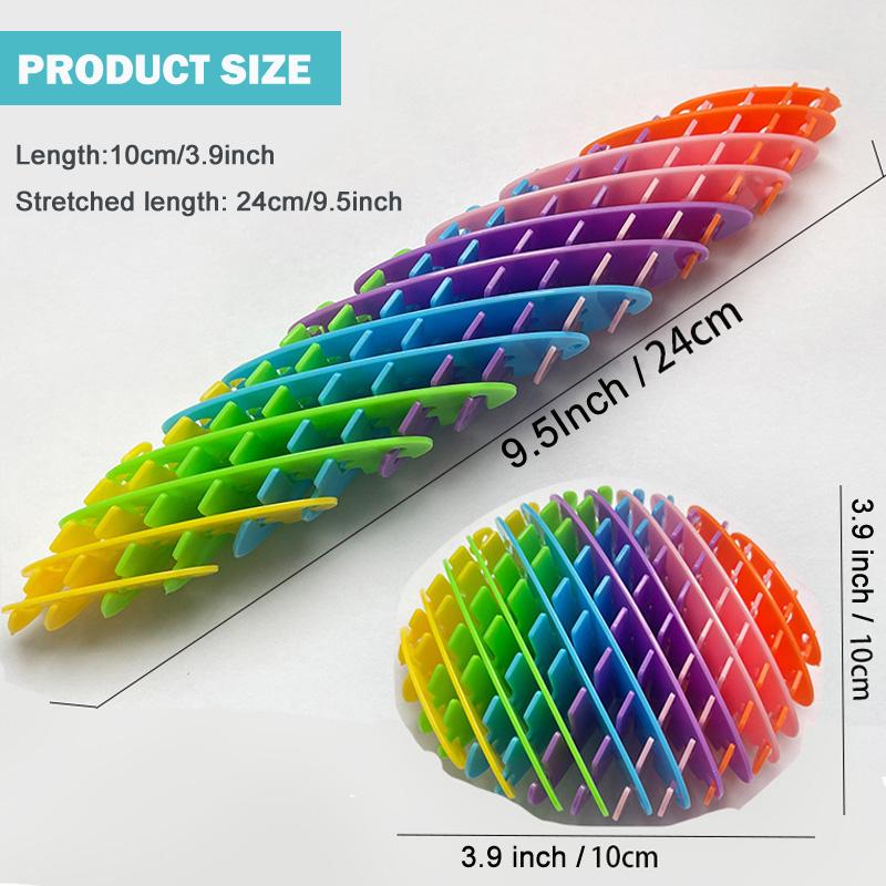 Verme Giocattolo Fidget Rete Elastica Estensibile Giocattoli Antistress per Bambini e Adulti Giocattoli Sensoriali Decompressione Telescopici 3D Regali per Feste