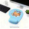 Comfortable Cat Mouse Mat Cute Cartoon Wrist Support Pad Black Cat Animal Mouse Pad  Home Office