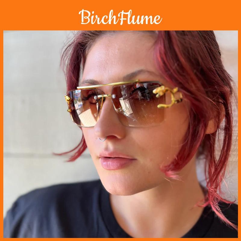 Geometric Square Style Sunglasses With Uv400 Protection For Outdoor Activities