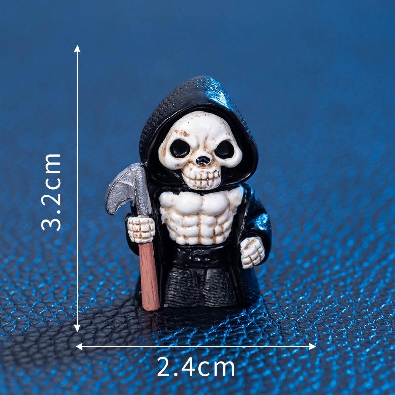 Halloween movie character death jason skeleton man resin crafts horror atmosphere tabletop knickknacks
