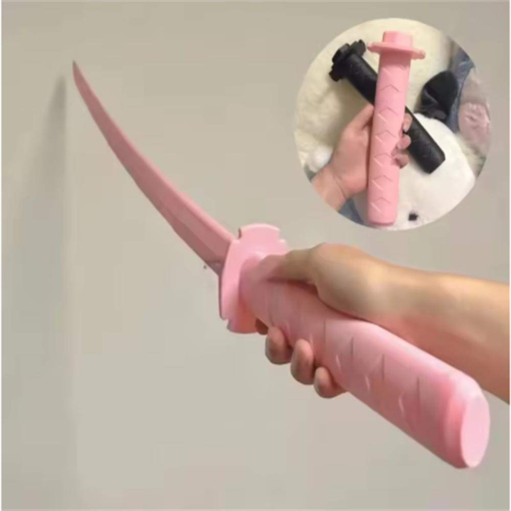 

Реквизит, напечатанный на 3D-принтере, Меч Клинок Черного Воина Креативная Модель Выдвижная Катана Меч Клинок Редиски Коллекция Снятие Стресса Подарок