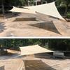 Milky 300D Polyester Waterproof Sun Shade Fabric Sun Shelter Tent Outdoor Triangle Rectangle Awning Garden Terrace Sun Canopy