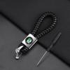 Car Badge Keychain Metal Leather Key Ring Key Chain Styling Accessories For Skoda S VRS VII Octavia Superb A5 A7 3 Kodiaq Rapid kyvc74