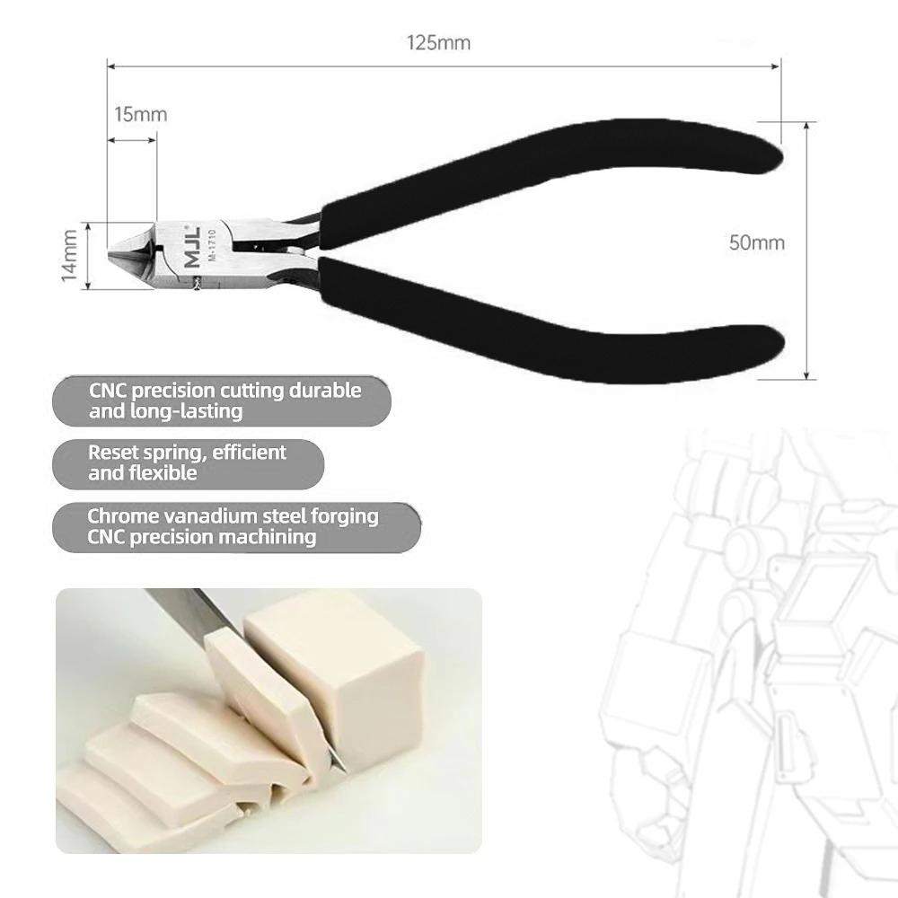 MJL Black Model Single Blade Nipper Hand Tools Pliers Model Building Tools for Beginners To Repair and Fix Plastic Models