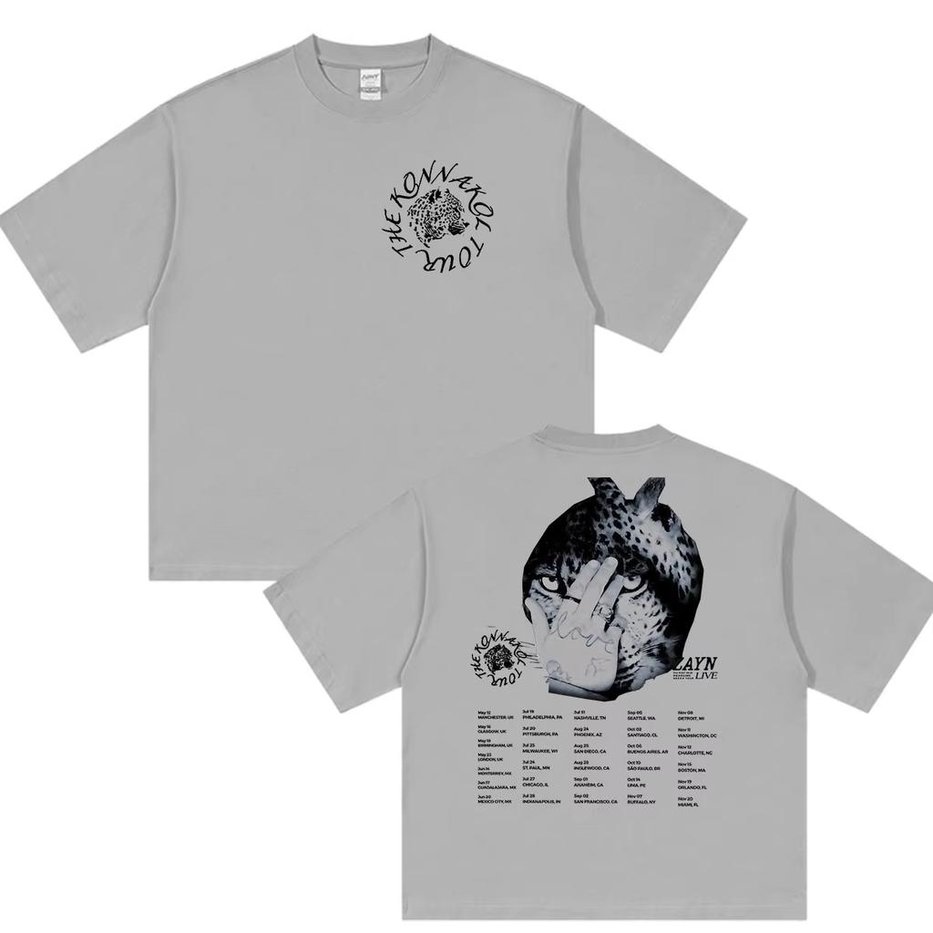 Vintage Crew Neck Loose Hip Hop Gothic Fashion T-Shirt, Zayn Malik KONNAKOL 2026 New Album Graphic Print Top T-shirt