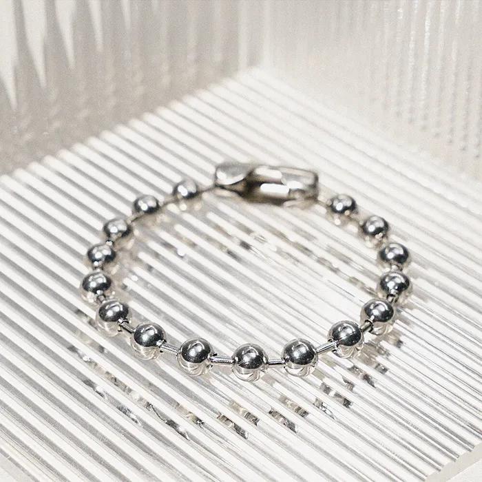 8mm Bold Surgical Steel Ball Chain Bracelet (C2501AC1238_SV)