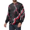 Men's Casual Fashion Printed Round Neck Pullover Sweatshirt