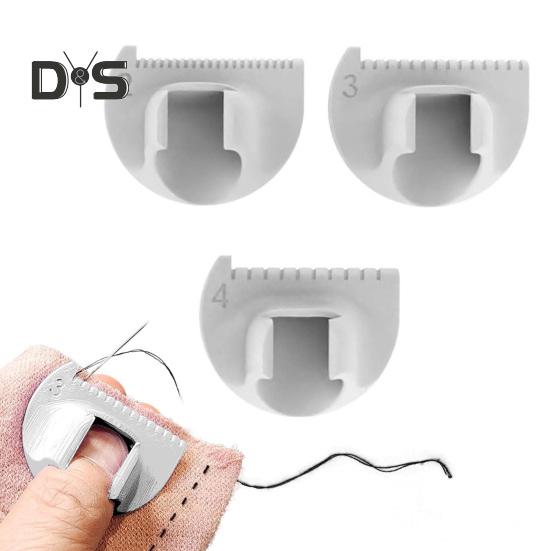 3 szt. Antypoślizgowy szablon do szycia DIY Narzędzia do prowadzenia ściegów Wielofunkcyjny kompaktowy design Przenośny zestaw szablonów do szycia