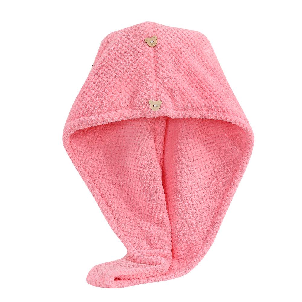 Burlap Quick-Dry Double-Layer Hair Wrap Towel - Water-Absorbent Bath Cap for Women
