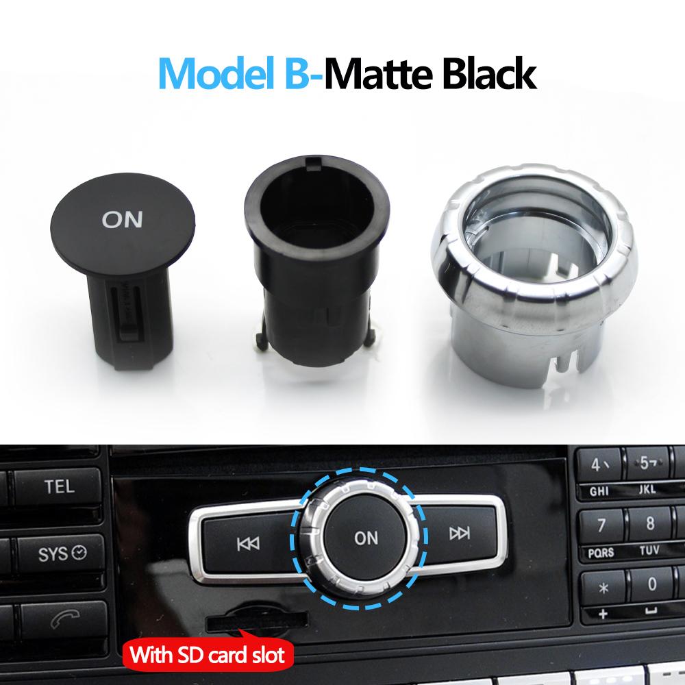 3PCS Car Console Radio CD Player Buttons ON Switch Cap Knob Cover For Benz A C E GLK GLA ML GL CLS W176 W246 W156 W204 W166 W218