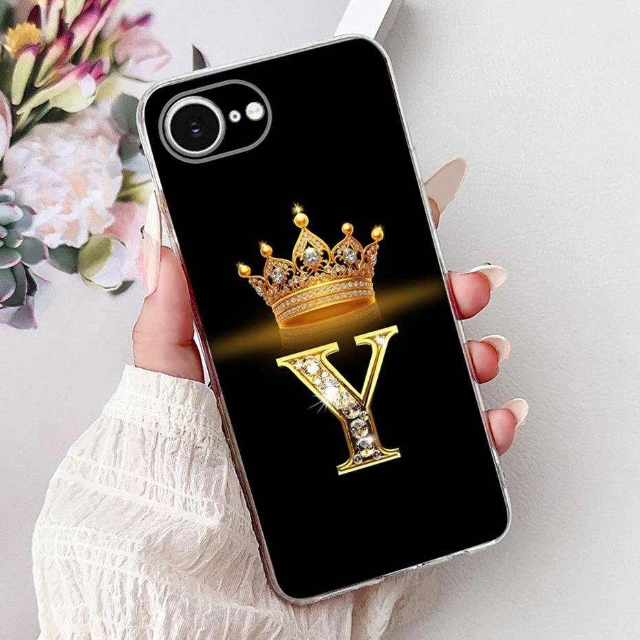 Fashion Letter Phone Case For iPhone 16e SE (2025) Soft Silicone TPU Back Cover For iPhone SE 2025 iPhone16e Cases Bumpers