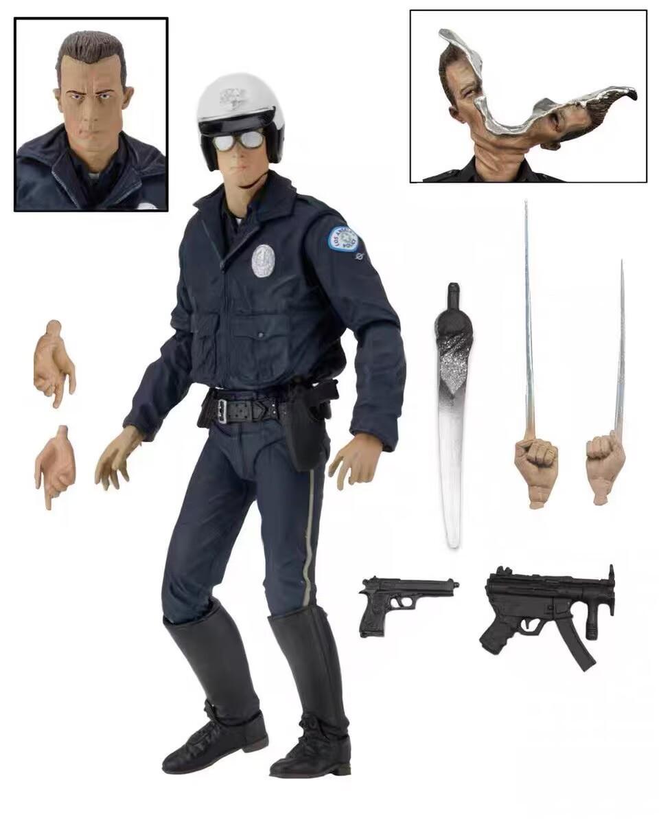 

Terminator T1000 Police Edition 7in Pvc Action Figure For Collectors And Fans Man