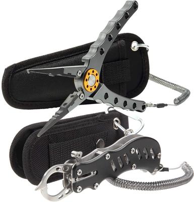 Contyu Fishing Set Fishing Pliers Hook Line Long Stainless Steel Fish Grip Safety Rope Holder (Aluminum Remover, Cutter, Nose, Rustproof) &