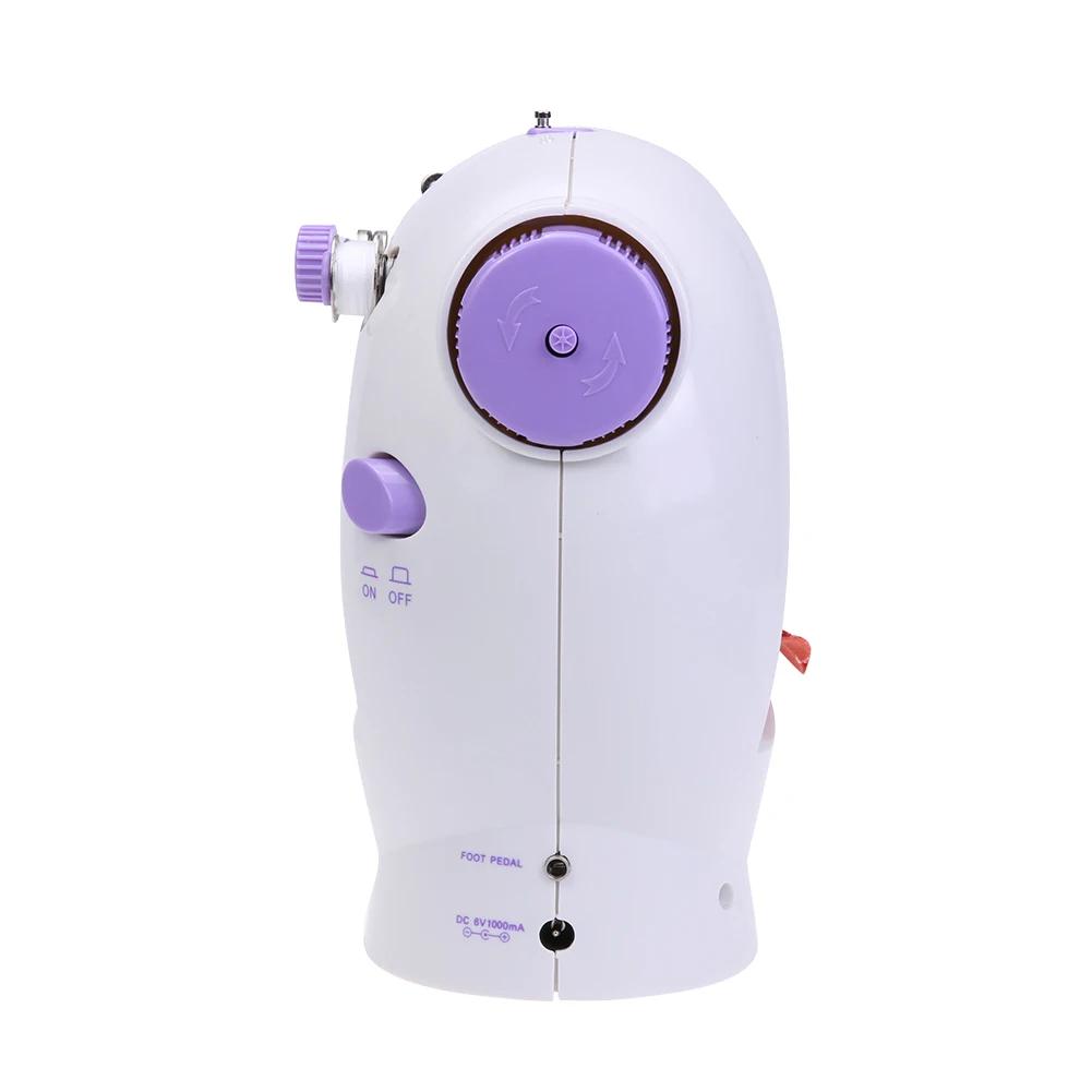 Petite machine à coudre électrique portable, ménagère mobile entièrement automatique pour débutants, petite de bureau multifonctionnelle, serrurier