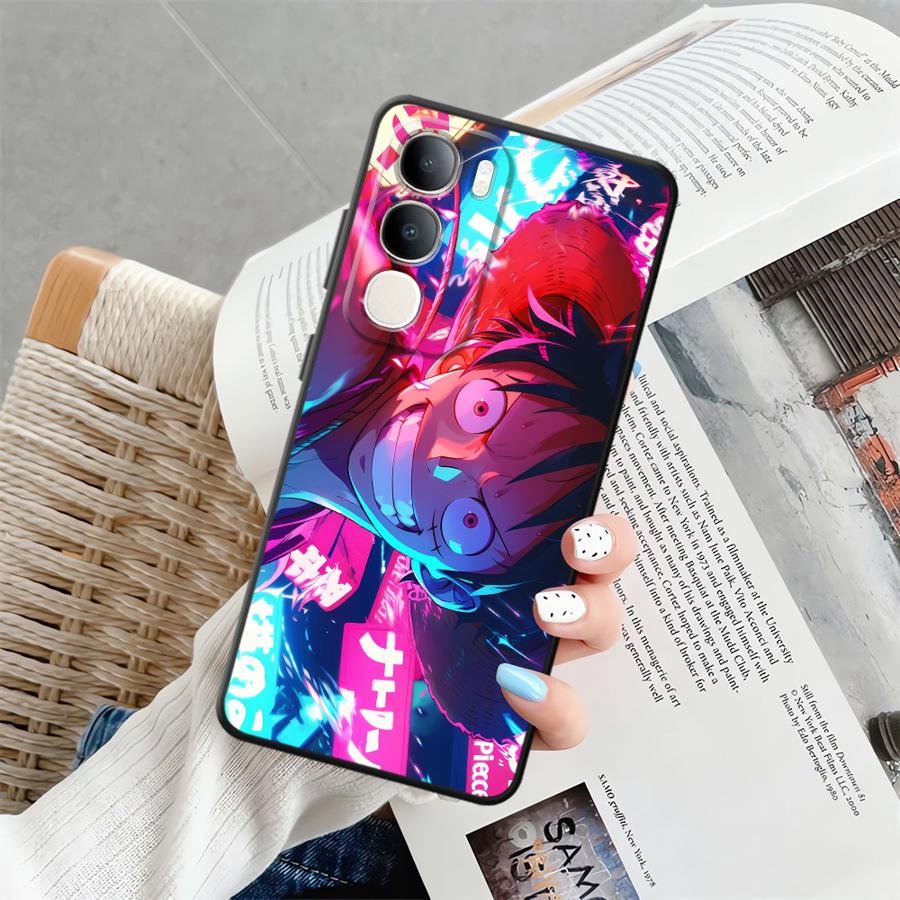 One Piece Anime Hülle für Vivo Y50 Y95 V27 Y51S Y78 Y71 Y91 V21E V23 Y52S Y93 V29 Y75 Y81 V25 V30 Y53S Handyhülle