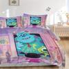 3pcs set Monsters University1pc of quilt cover+2pcs of pillowcase, no core, print bedding, All Seasons Bedroom Setting056