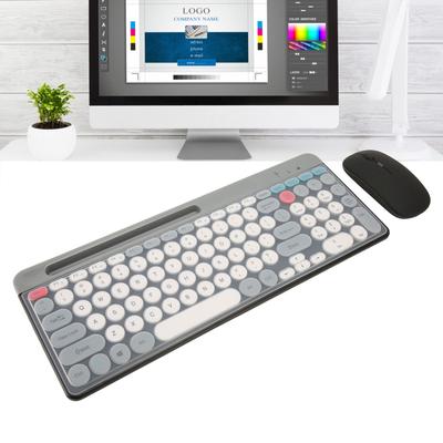 Wireless Keyboard Mouse Set Rechargeable Retro   2.4G Wireless   Keyboard Mouse Set