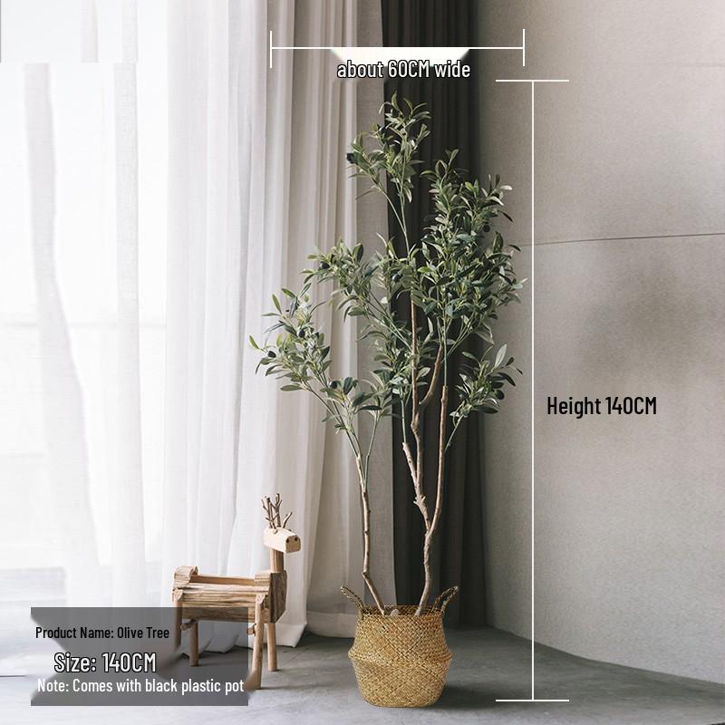 Luxury Fiddle-Leaf Fig Artificial Tree - Large Indoor Potted Plant Decor.