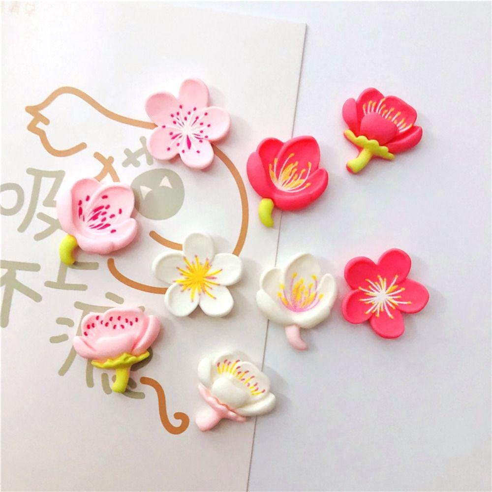 Cherry Blossom Shaped Cute Decorative Note Holder Message Sticker Fridge Magnets Board Stickers