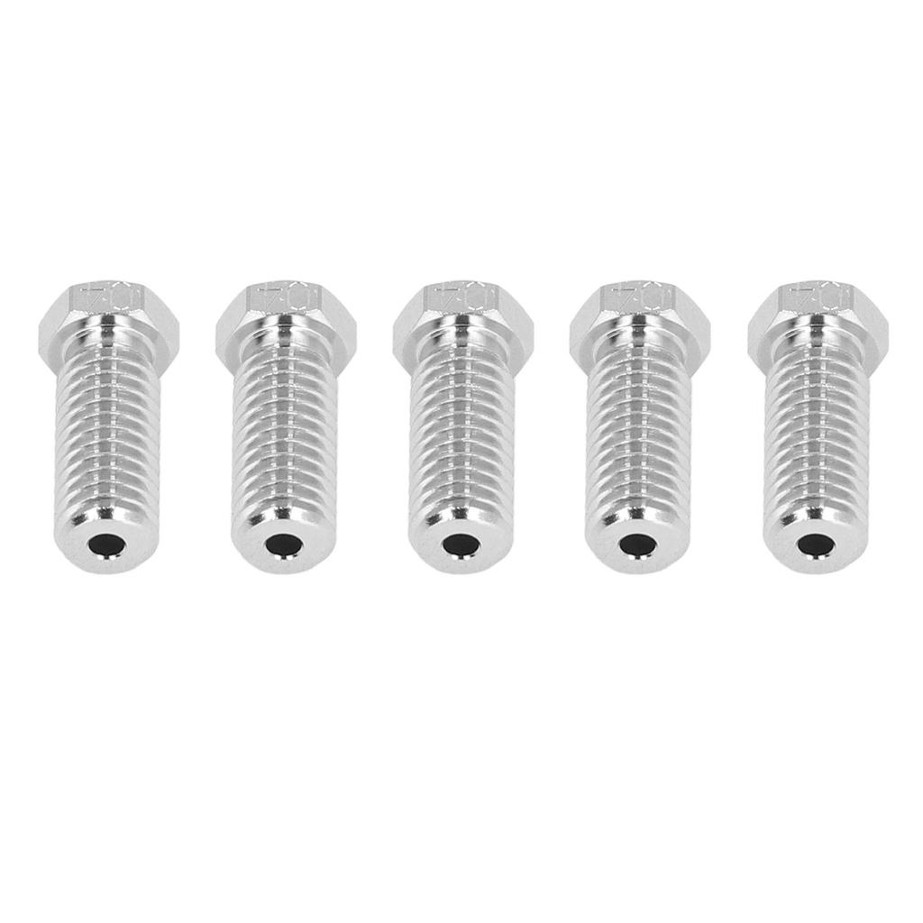 5Pcs 3D Printer Nozzles Set Cr Zr Cu 0.4mm 1.75mm Copper Tip Nozzle for QIDI X Maximum3 X Smart3 X P