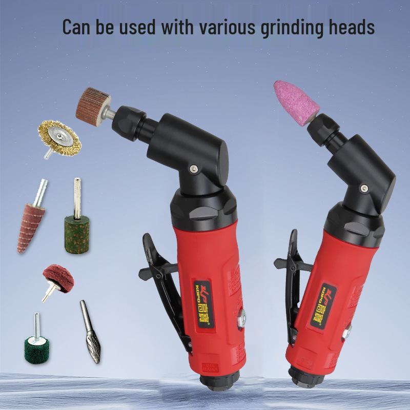 Gaobao 115° Pneumatic Die Grinder - Angled Head Air Grinder for Tire Repair, Mold Polishing, and Burr Trimming