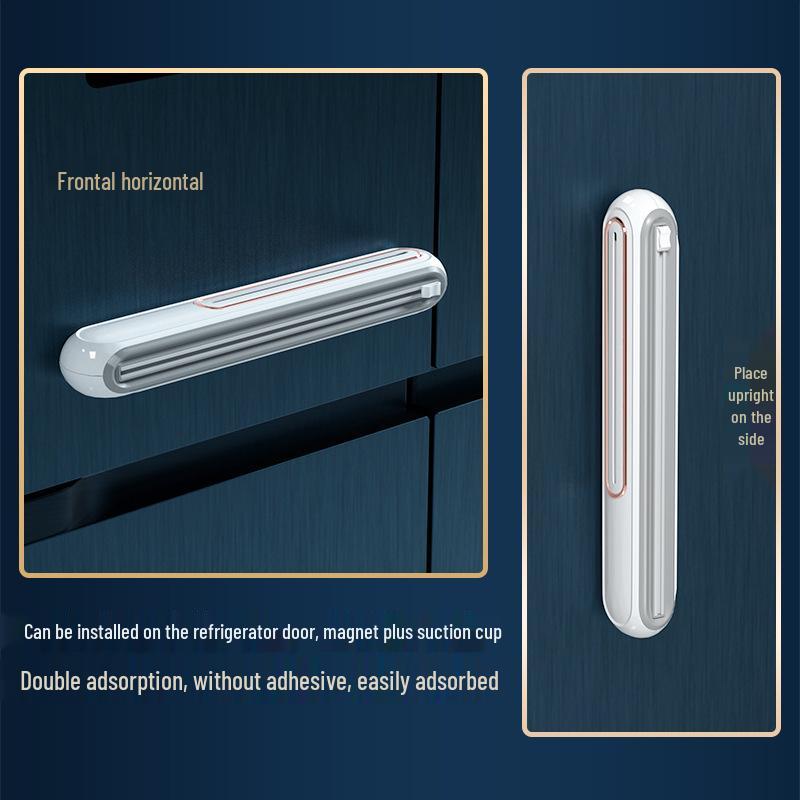 Light Luxury Magnetic Cling Film and Tin Foil Two-Way Cutter: Wall-Mountable Sliding Box