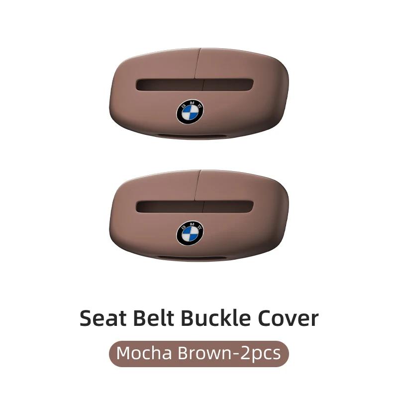 BABD1 2025 Hot Car Silicone Seat Belt Buckle Anti-scratch Protector Cover Accessories For BMW Performance F30 F20 F10 F40 E92 E91 G20