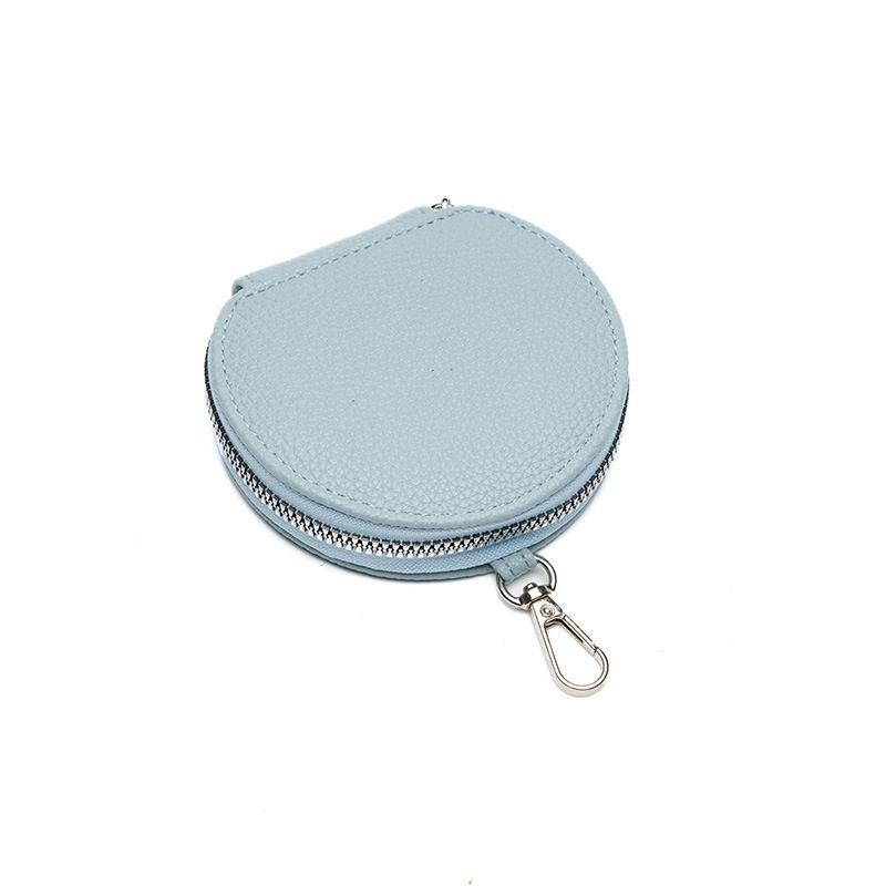 Fashion Mini Purse for Women Classic Round Zipper Purses Key Chain Rings Wallets Bags GZW