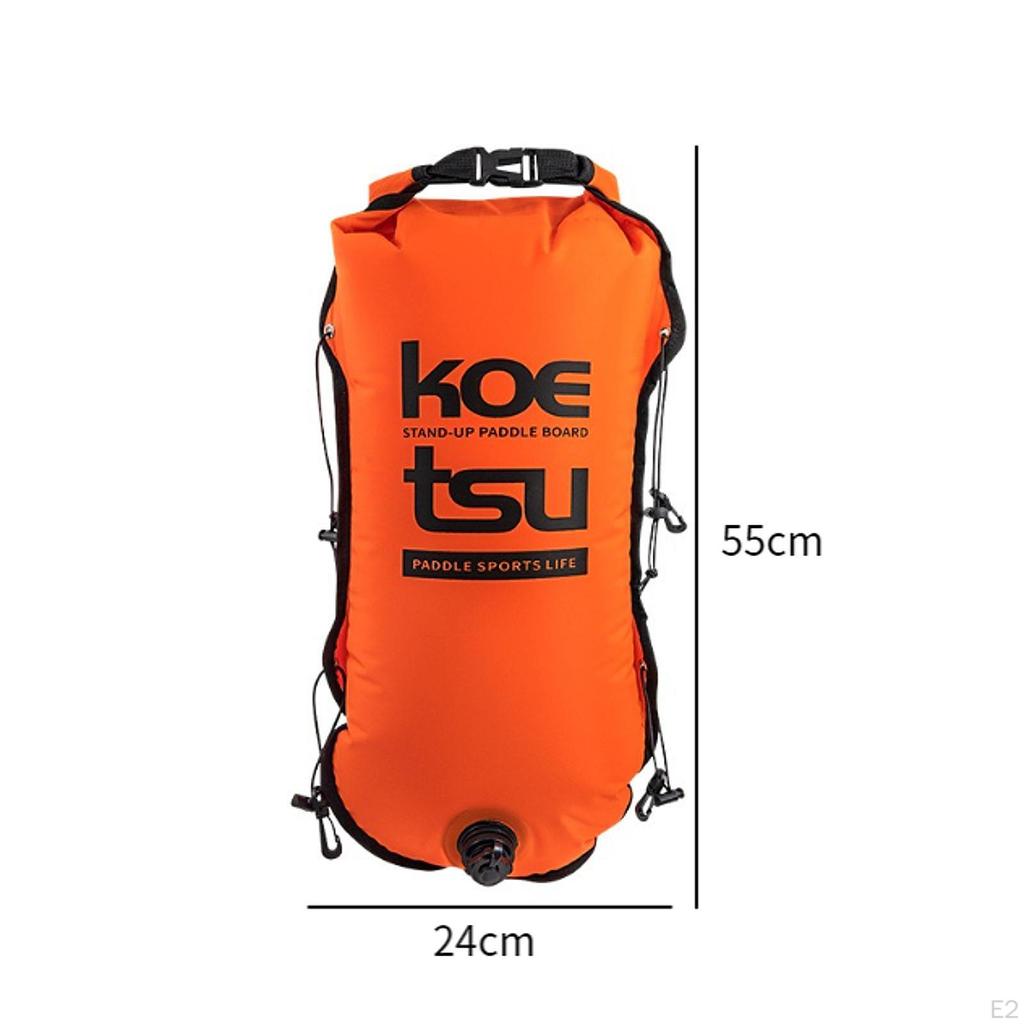Плавательный круг с сухим мешком из нейлона с двумя воздушными камерами для безопасного плавания