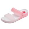 Shoes Woman Summer  Multicolor Transparent Fashion Slippers Female Rome Peep Toe Beach Soft Casual Jelly Sandals Slides 2024