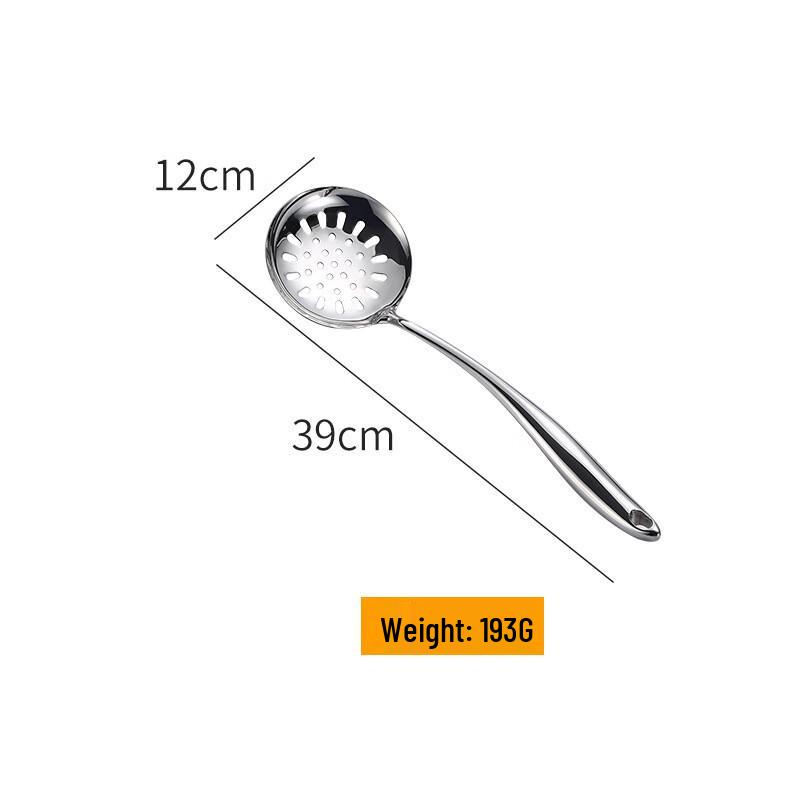 OJW 304 Stainless Steel Swan Hollow Handle Slotted Spoon