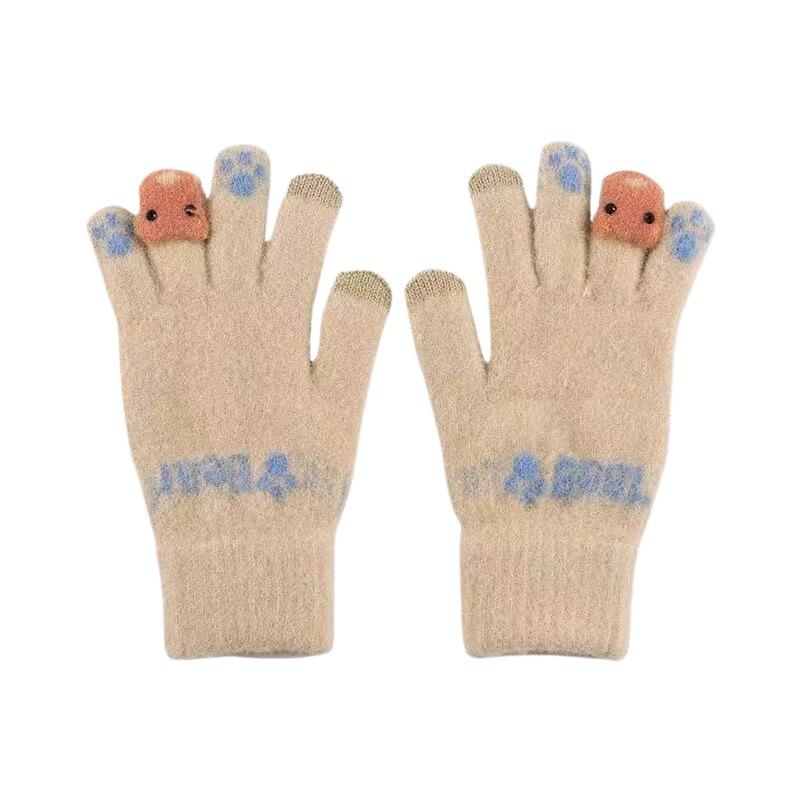 Warm Gloves For Autumn And Winter With Added Fleece And Thickening As Well As Warm Gloves For Cycling Outdoors