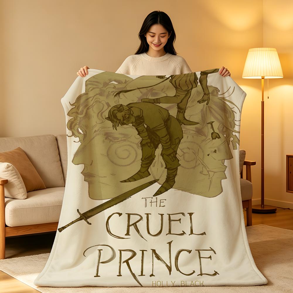 Novel T-The C-Cruel P-Prince Throw High-Density Short Plush Blanket Soft Skin-Friendly for Sofa Nap Air-Conditioned Room