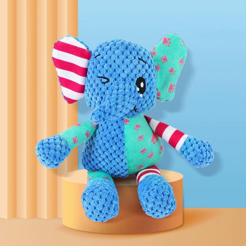 

Squeaky Plush Dog Toys Cute Animal Design Interactive Chew Toys Durable Bite Resistant Pet Toys For Teething Small Medium Dogs