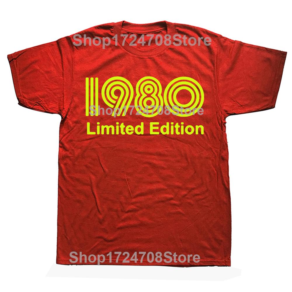 Novelty Awesome 1980 Limited Edition Funny 45th T Shirts Graphic Cotton Streetwear Short Sleeve Birthday Gifts Summer T-shirt