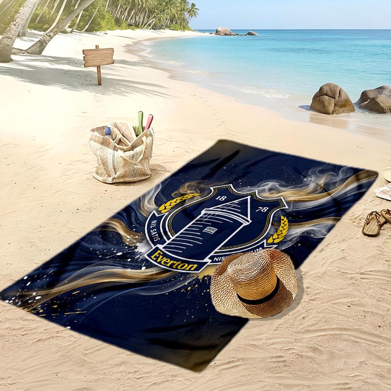 Asciugamano da Spiaggia con Stampa del Football Club Everton, Asciugamano Grande Morbido ad Asciugatura Rapida per Spiaggia Campeggio Nuoto