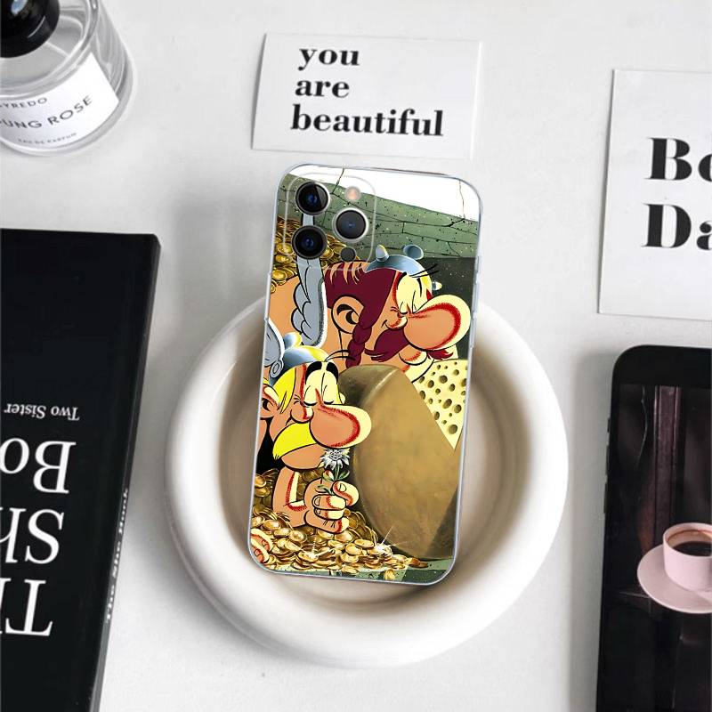 

A-Asterixs O-Obelixs Phone Case For IPhone 17 16 15 14 Plus 13 12 11 Pro Max Transparent Shockproof Cover iPhone 12