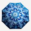 1pc Snowflake Mandala Design Umbrella with Plastic Handle,Suitable for All Seasons Umbrellaptys26078