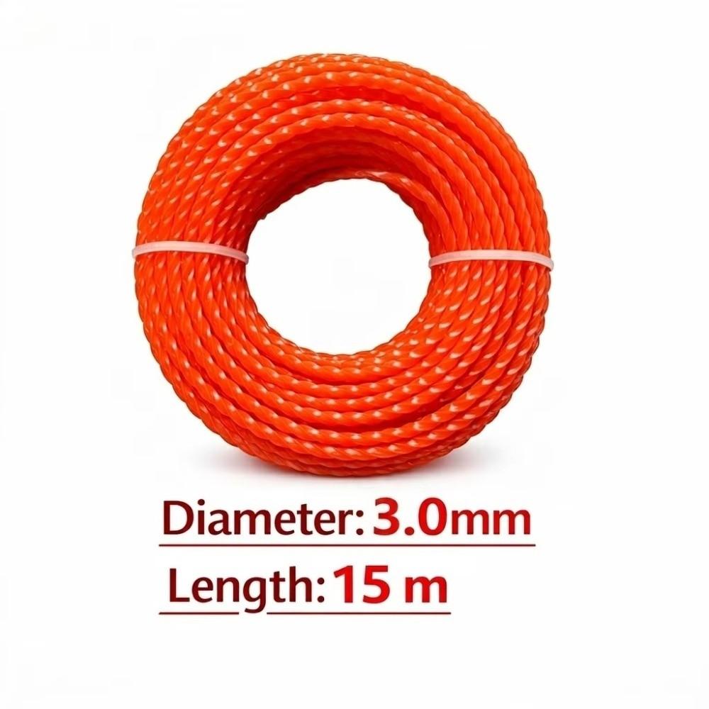 2.4mm 2.7mm 3mm Diameter Grass Trimmer Rope Nylon Material Brush Cutter Line Professional Use