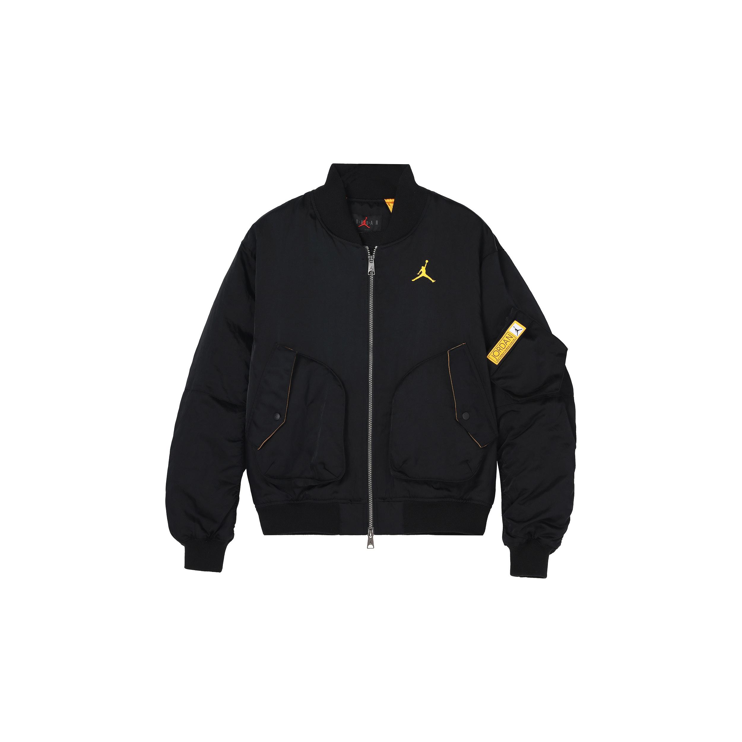Air Jordan Sports Full-Length Zipper Autumn Jacket Asia Sizing Black Men s DN3406-010 S