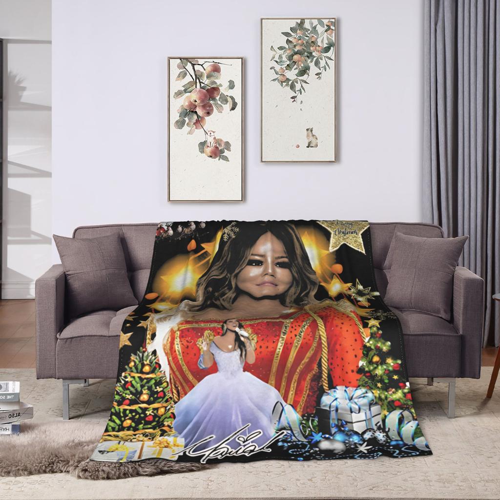 Mariah Carey All I Want For Christmas Is You Plüschdecken Studenten Flanell Bettwäsche Decken Outdoor Warm Weich Tagesdecke Geschenk