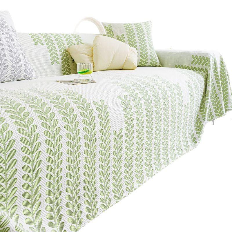 Ice Silk Sofa Cushion Summer Cool Sofa Mat 2025 New Anti Slip Backrest Full Cover Cloth Towel Set