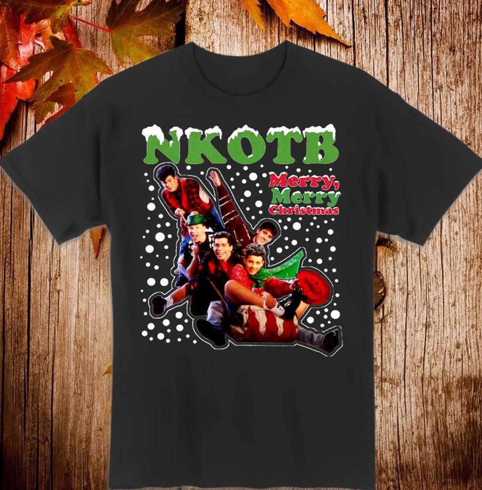 Merry Christmas New Kids On The Block T Shirt Full Size S-5XL Unisex T-Shirt XXL