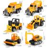 Non-Toxic 6Pcs/Set Diecast 1:60 Alloy Car Model Toys Inertia Sliding Engineering Fire Truck Children'Stoys Classic Construction Model Car