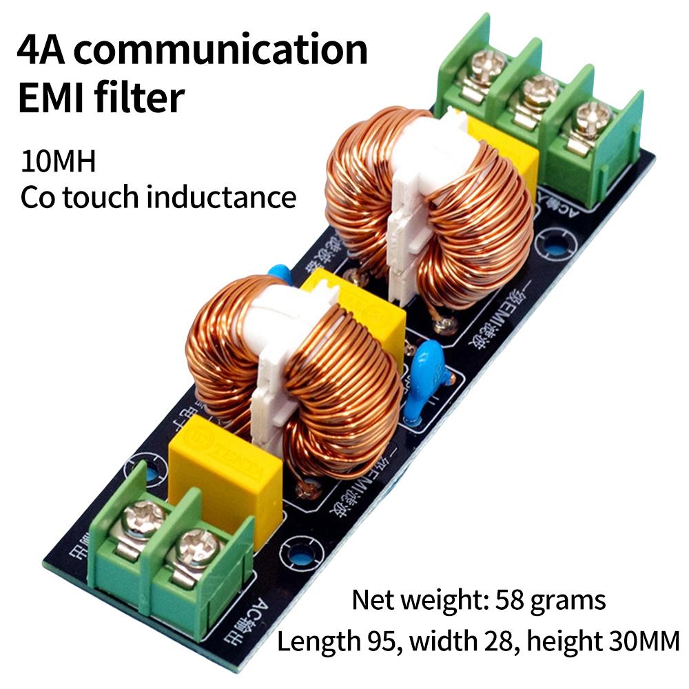 Module de filtre d'alimentation 2A 10MH/4A 10MH/10A 8MH/18A 3MH Haute Efficacité Filtre DC Bricolage Audio pour Outil de Composant Électronique