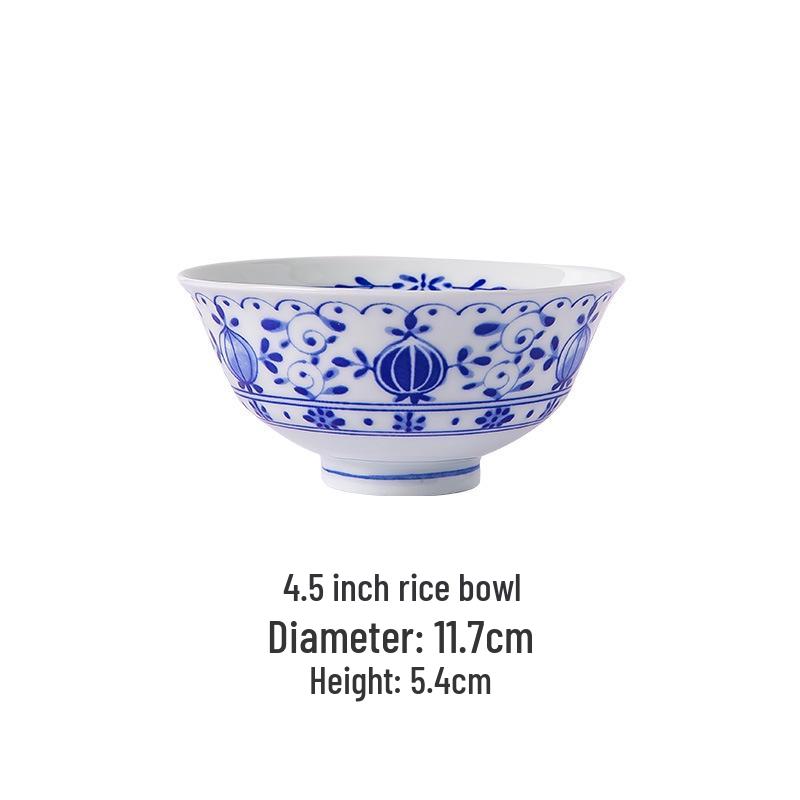 Jingdezhen Blue & White Ceramic Dinnerware Set: Plates, Bowls, Dishes, Spoons - Perfect for Housewarming Gift