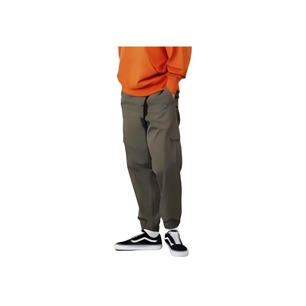 Vans Solid Color Elastic Durable Loose Fit Cargo Knit Sports Pants Men Pants Green VN0A54HLKCZ