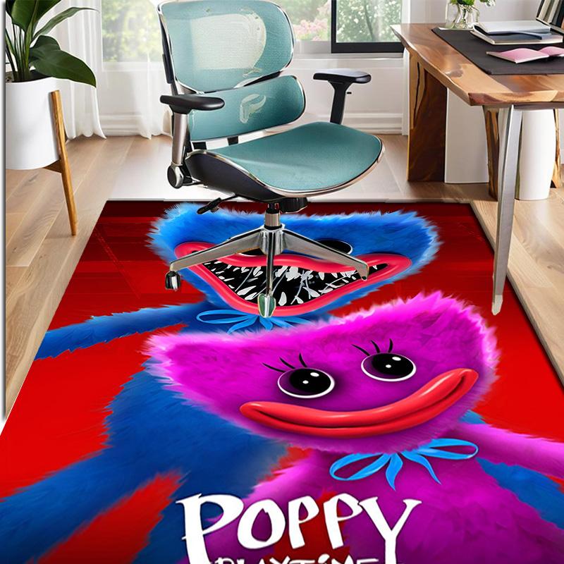 Huggy Wuggy Pattern Rug, Indoor/Outdoor Mat, for Picnic, Gameroom, Bedroom, Office, Living Room, Home Decor Carpet, Birthday Gift