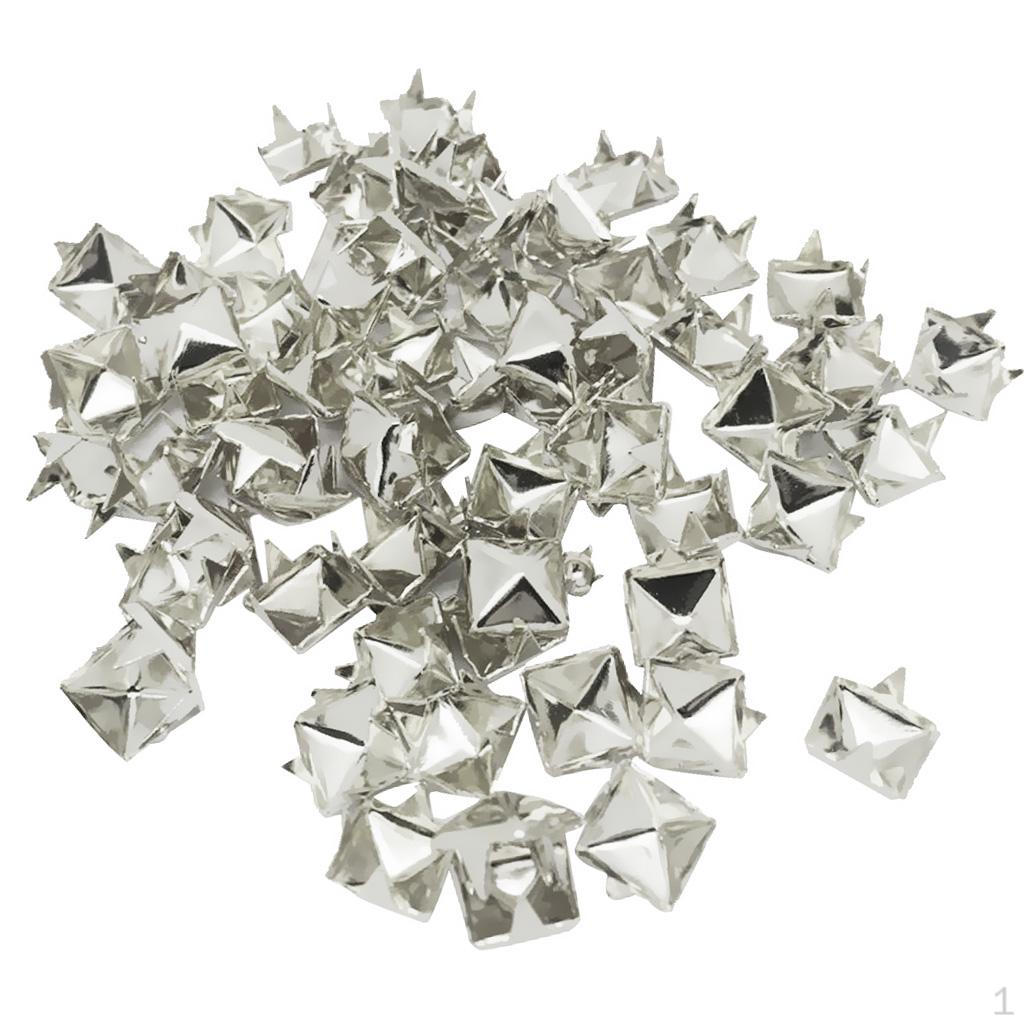 Metal Clothing Studs Punk Rivets For Leather Bags Shoes 7mm