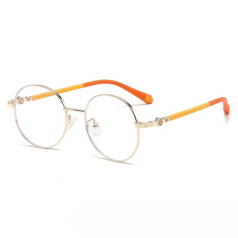 Children's Anti Blue Light and Anti Radiation Glasses Fashion Eye Protection Glasses Children's Cute Cat Paw Computer Goggles